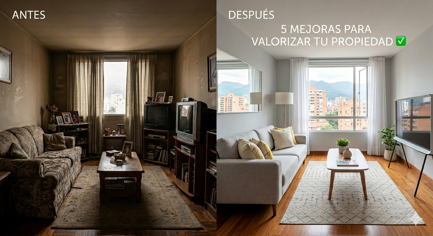 5 Mejoras estratégicas para aumentar el valor de tu propiedad (sin gastar una fortuna)